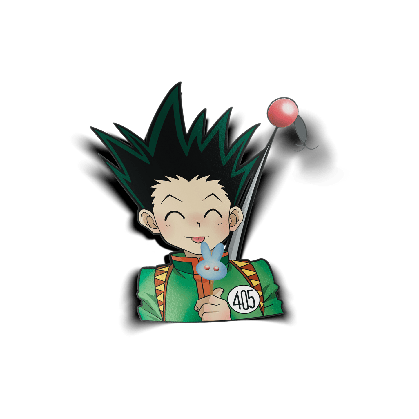 GON EATING ICE CREAM VINYL STICKER { HxH } - Usagi x Usagi, LLC - Stickers