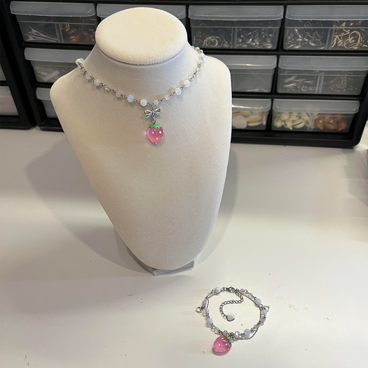 NANA KOMATSU / HACHI { NANA-INSPIRED } NECKLACE & BRACELET - JEWELRY SET