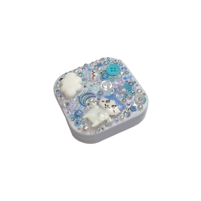 BLUE KITTY BABY DECODEN SQUARE COMPACT MIRROR