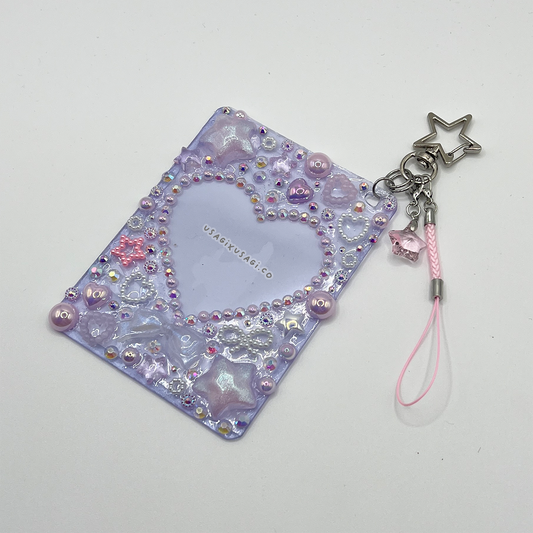 ETHEREAL BOW HEART FRAME { PINK } DECODEN TOPLOADER