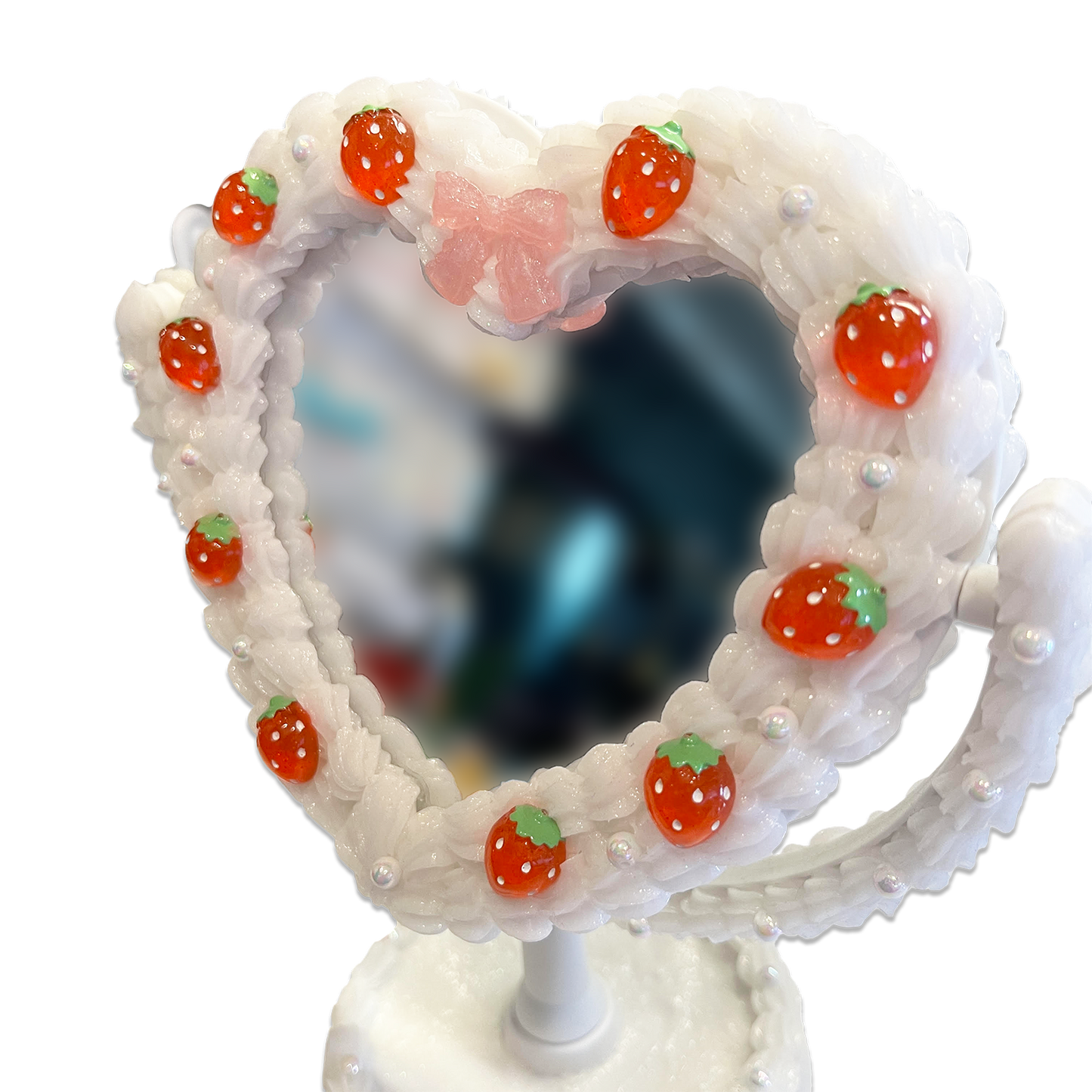 STRAWBERRIES & CREAM HEART WHIPPED DECODEN MIRROR