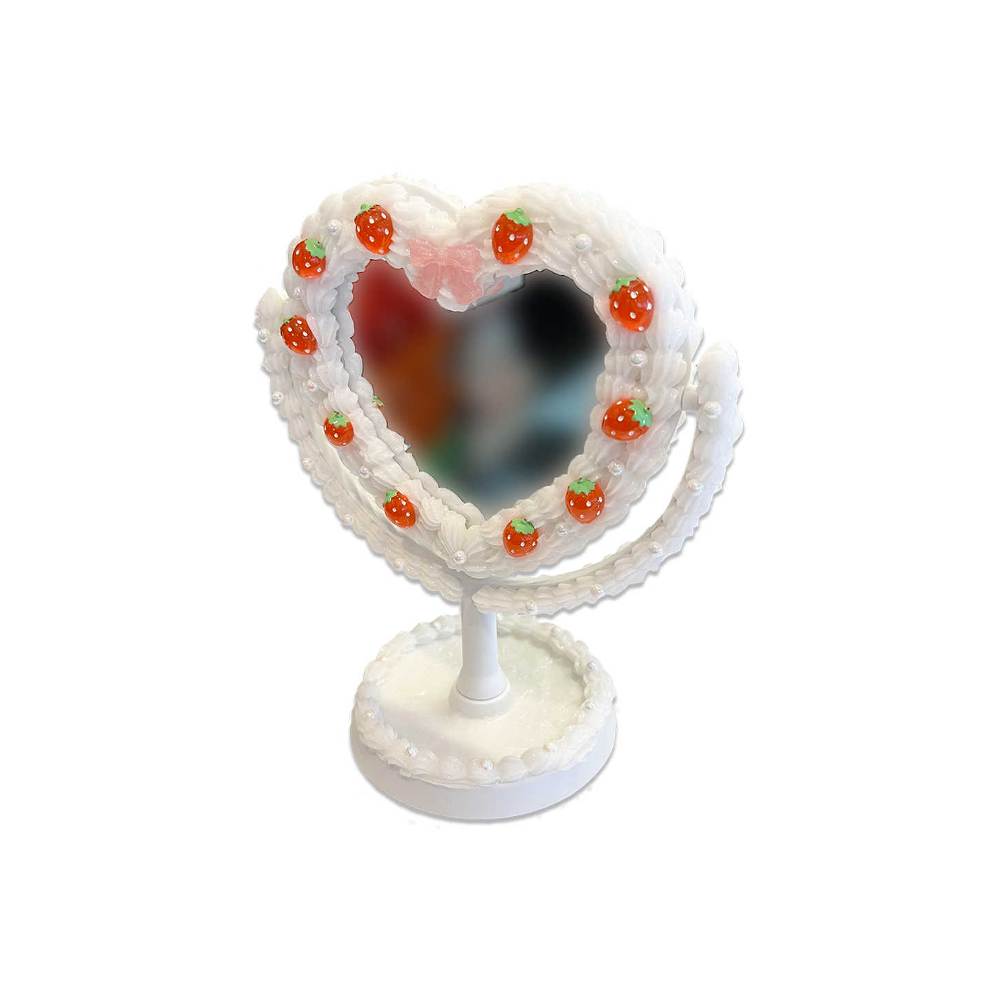 STRAWBERRIES & CREAM HEART WHIPPED DECODEN MIRROR