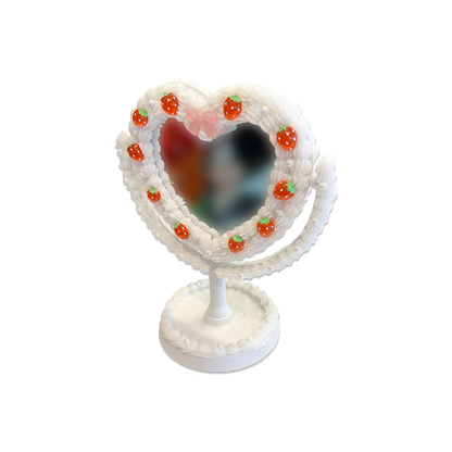 STRAWBERRIES & CREAM HEART WHIPPED DECODEN MIRROR