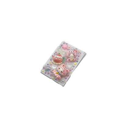 STRAWKITTY TEA TIME { MINI } DECODEN POCKET MIRROR