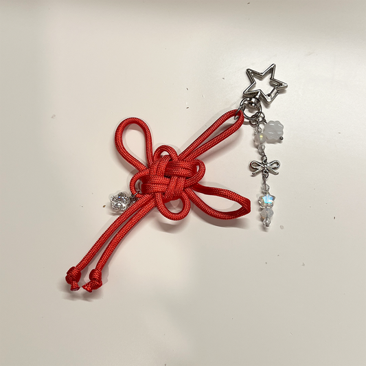 LUCKY KNOT { RED } SPECIALTY KEYCHAIN