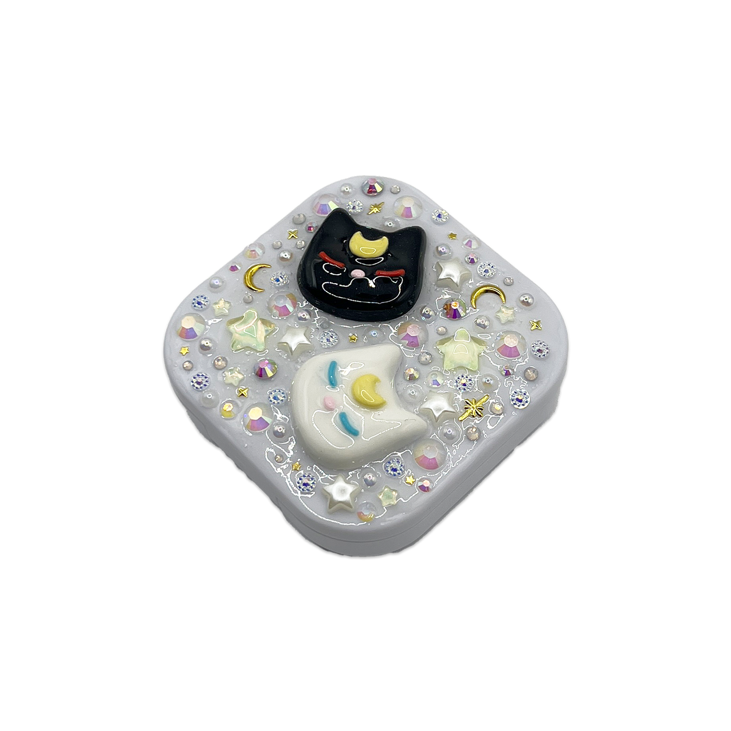 MAGICAL KITTIES { @KELICOSTUDIO COLLAB } DECODEN SQUARE COMPACT MIRROR