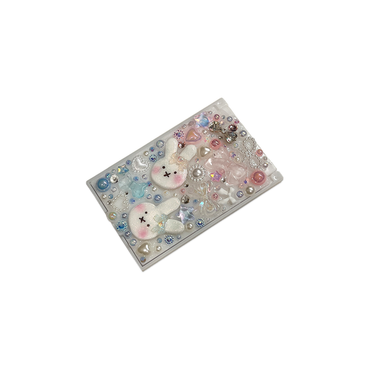BUNNY BOW { PINK / BLUE } DECODEN POCKET MIRROR