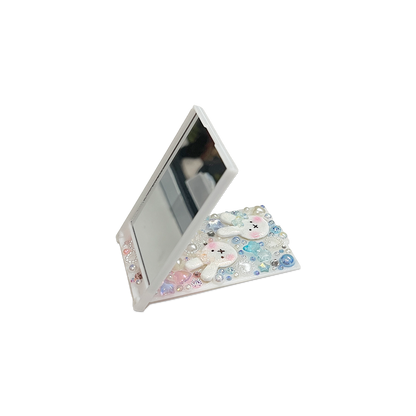 BUNNY BOW { PINK / BLUE } DECODEN POCKET MIRROR