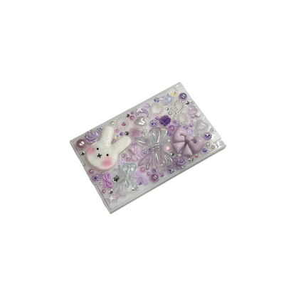 BUNNY BOW { PURPLE } DECODEN POCKET MIRROR