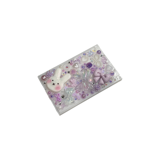 BUNNY BOW { PURPLE } DECODEN POCKET MIRROR