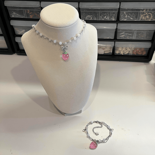 NANA KOMATSU / HACHI { NANA - INSPIRED } NECKLACE & BRACELET - JEWELRY SET - Usagi x Usagi, LLC - Jewelry