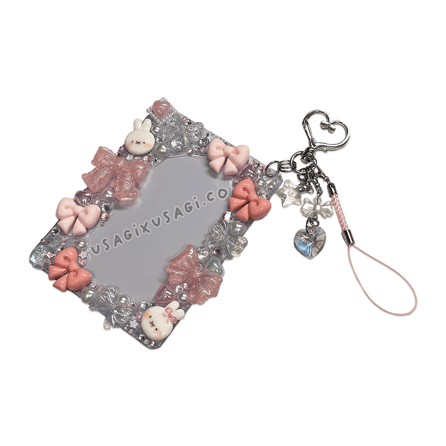 PINK BOW MIFF BUNNY DECODEN TOPLOADER { MISSMELONSODA COLLAB } - Usagi x Usagi, LLC - Accessories
