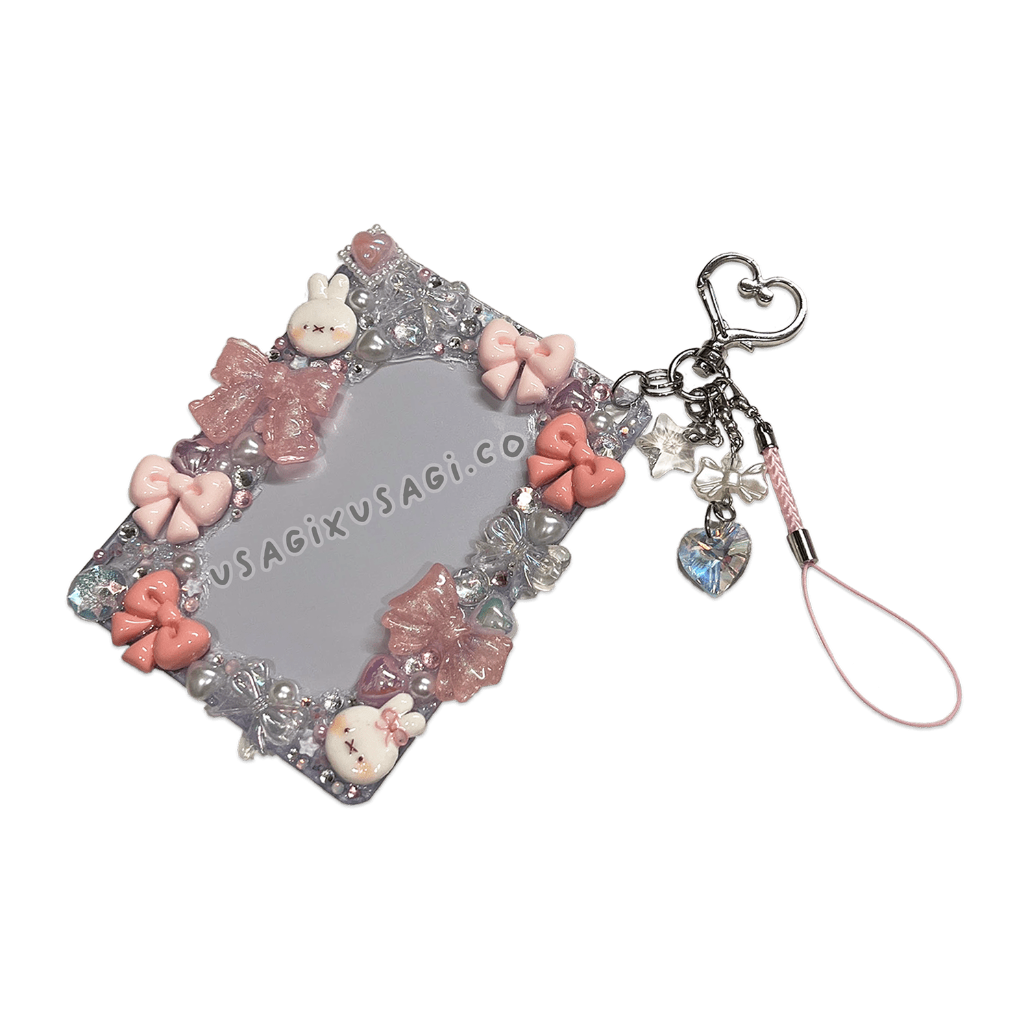 PINK BOW MIFF BUNNY DECODEN TOPLOADER { MISSMELONSODA COLLAB } - Usagi x Usagi, LLC - Accessories