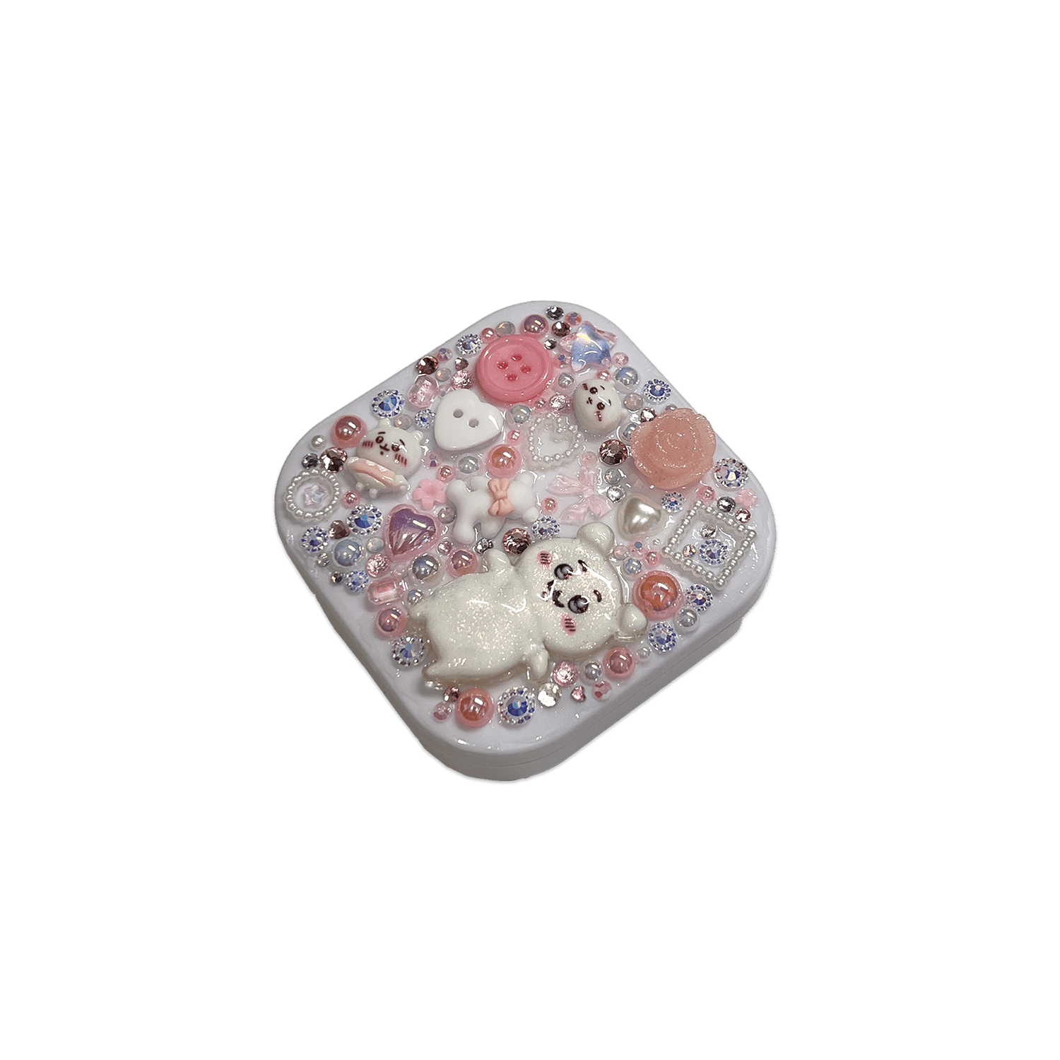 PINK CHII BABY DECODEN SQUARE COMPACT MIRROR - Usagi x Usagi, LLC - Accessories