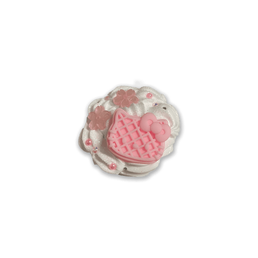 PINK KITTY WAFFLE WHIPPED PHONE GRIP - Usagi x Usagi, LLC - Accessories