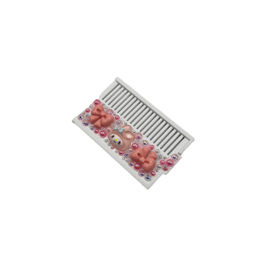 PINK MELO BUNNY DECODEN POCKET MIRROR COMB - Usagi x Usagi, LLC - Accessories
