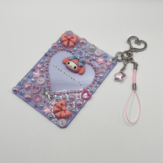 PINK MELO BUNNY HEART FRAME DECODEN TOPLOADER - Usagi x Usagi, LLC - Accessories