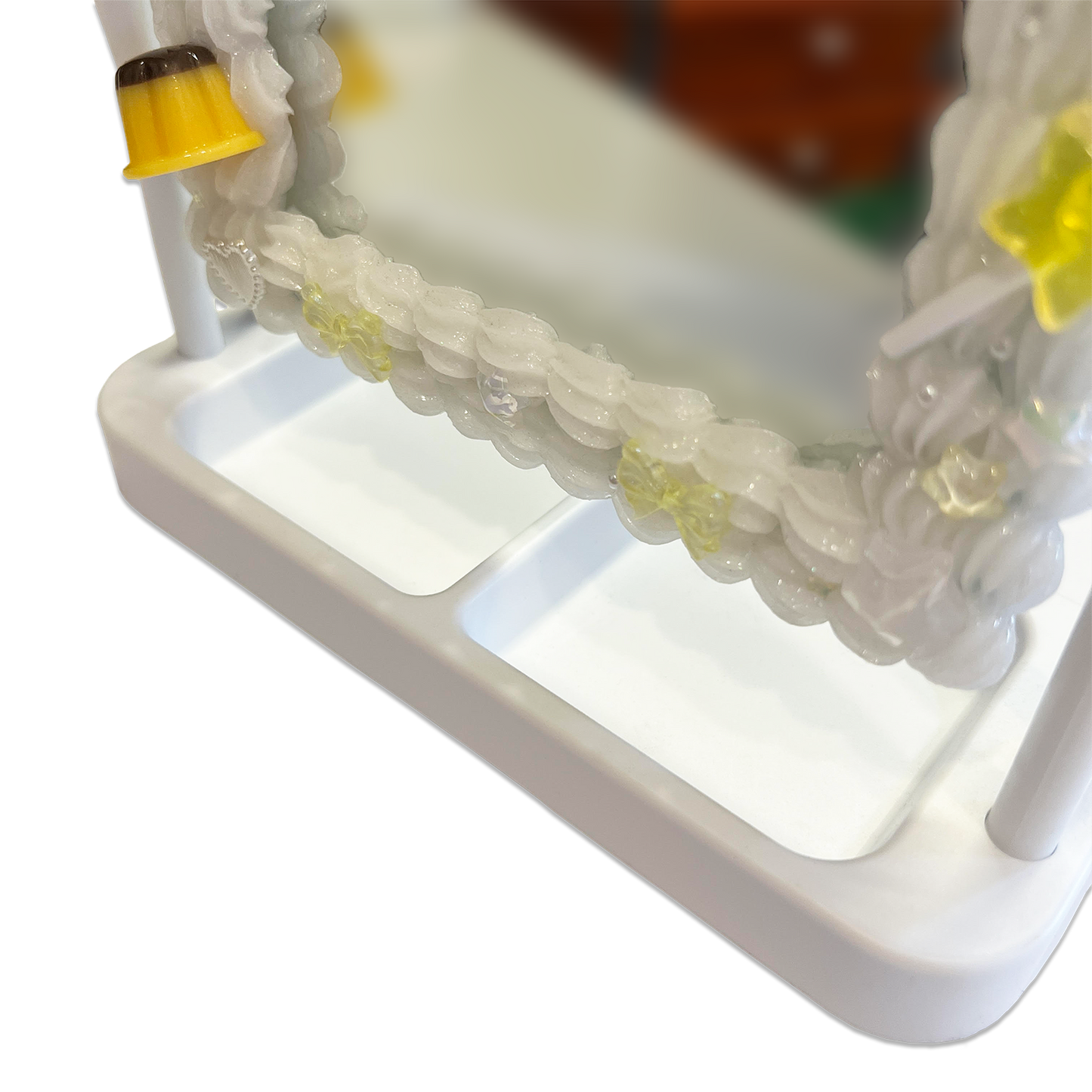 PUDDING PUPPY WHIPPED DECODEN MIRROR + JEWELRY TRAY