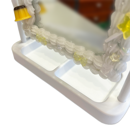 PUDDING PUPPY WHIPPED DECODEN MIRROR + JEWELRY TRAY