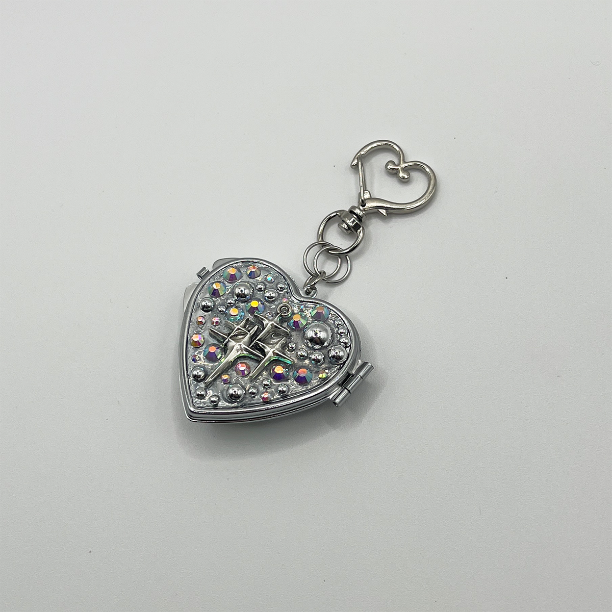 SOFT BUT DEADLY KIRA KIRA METAL HEART DECODEN MINI MIRROR KEYCHAIN