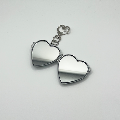 SOFT BUT DEADLY KIRA KIRA METAL HEART DECODEN MINI MIRROR KEYCHAIN