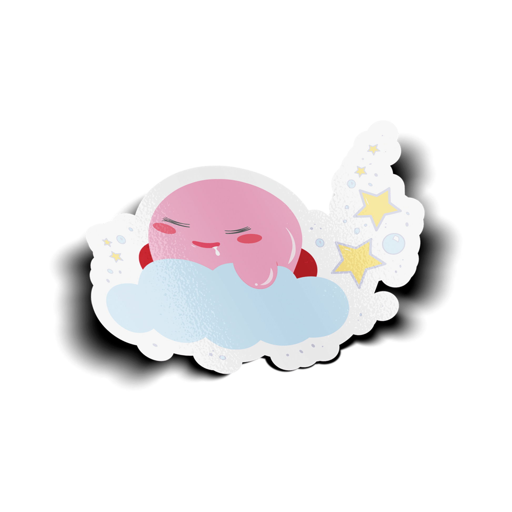 SLEEPING KIRBS VINYL STICKER - Usagi x Usagi, LLC - Stickers