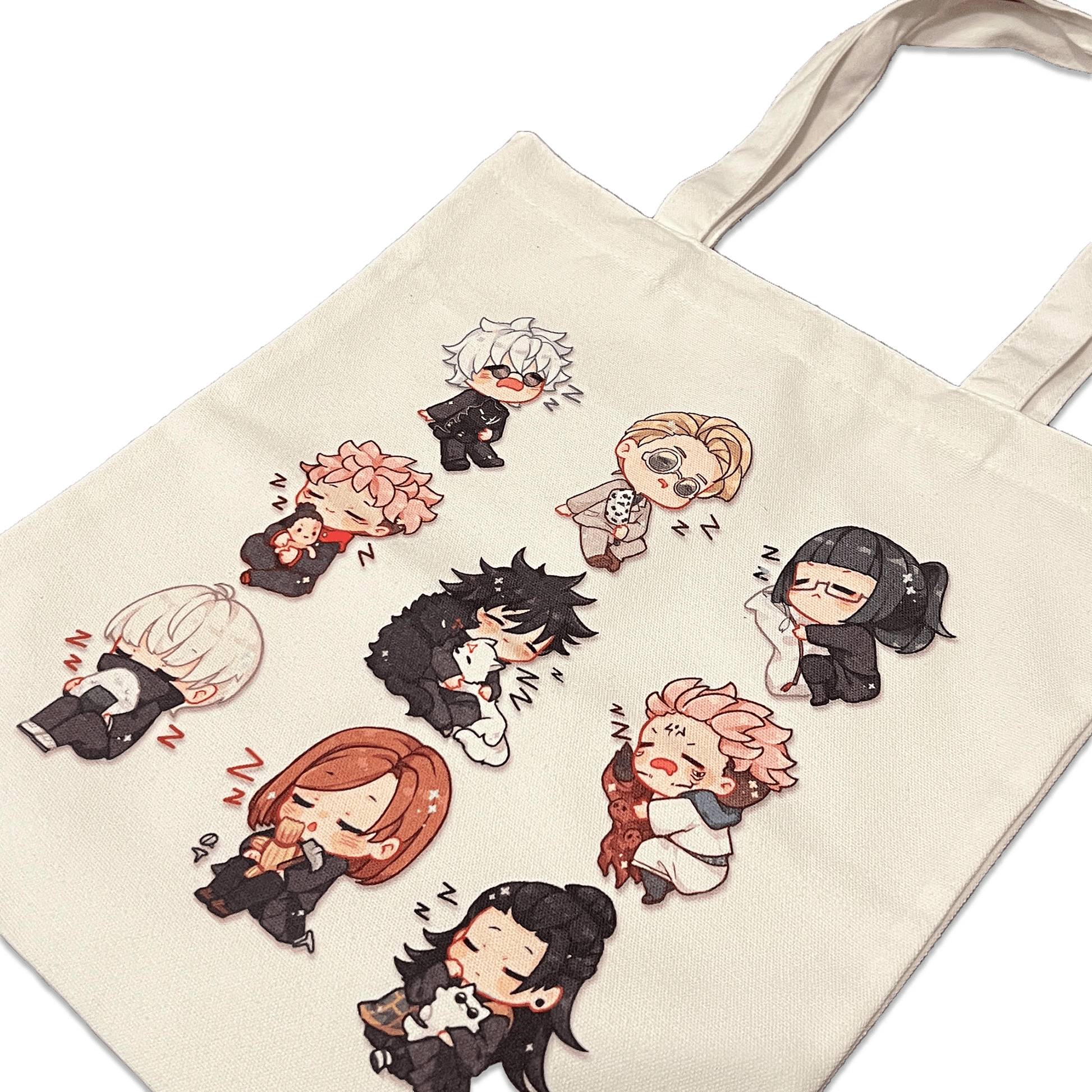 SLEEPY CURSED FRIENDS TOTE BAG - Usagi x Usagi, LLC - Accessories