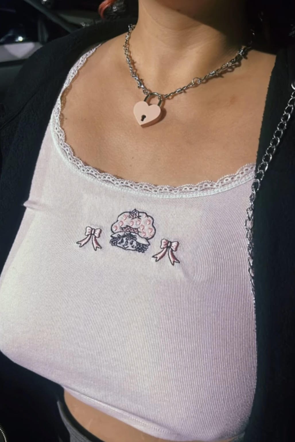 SOFT BUT DEADLY BARBED HEART NECKLACES { PINK HEART LOCKET } - Usagi x Usagi, LLC - Jewelry