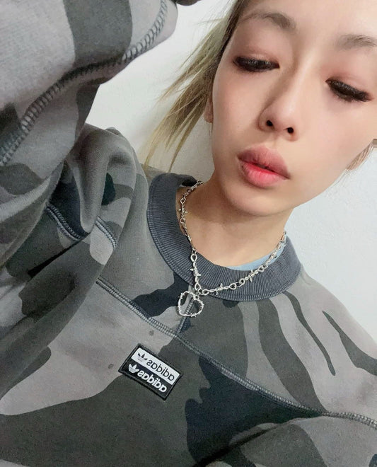 SOFT BUT DEADLY SILVER METAL HEART NECKLACE BUNDLE SET - Usagi x Usagi, LLC - Jewelry