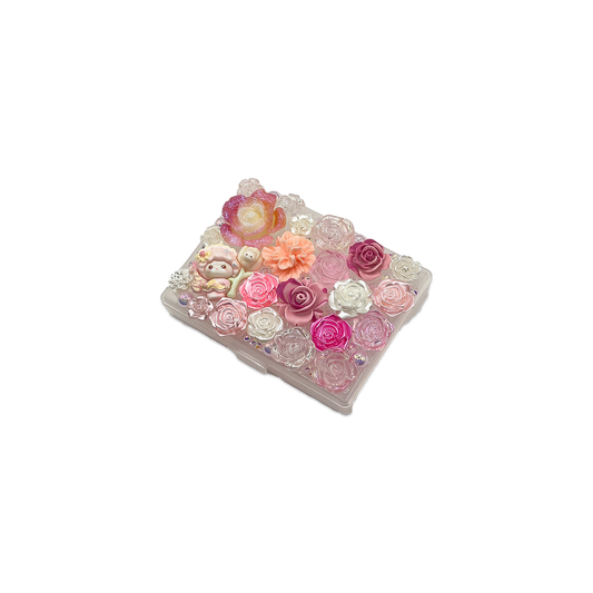 { SOFT ANGEL SHEEP SERIES } PINK ROSE GARDEN DECODEN TRINKET BOX - ADJUSTABLE POCKETS