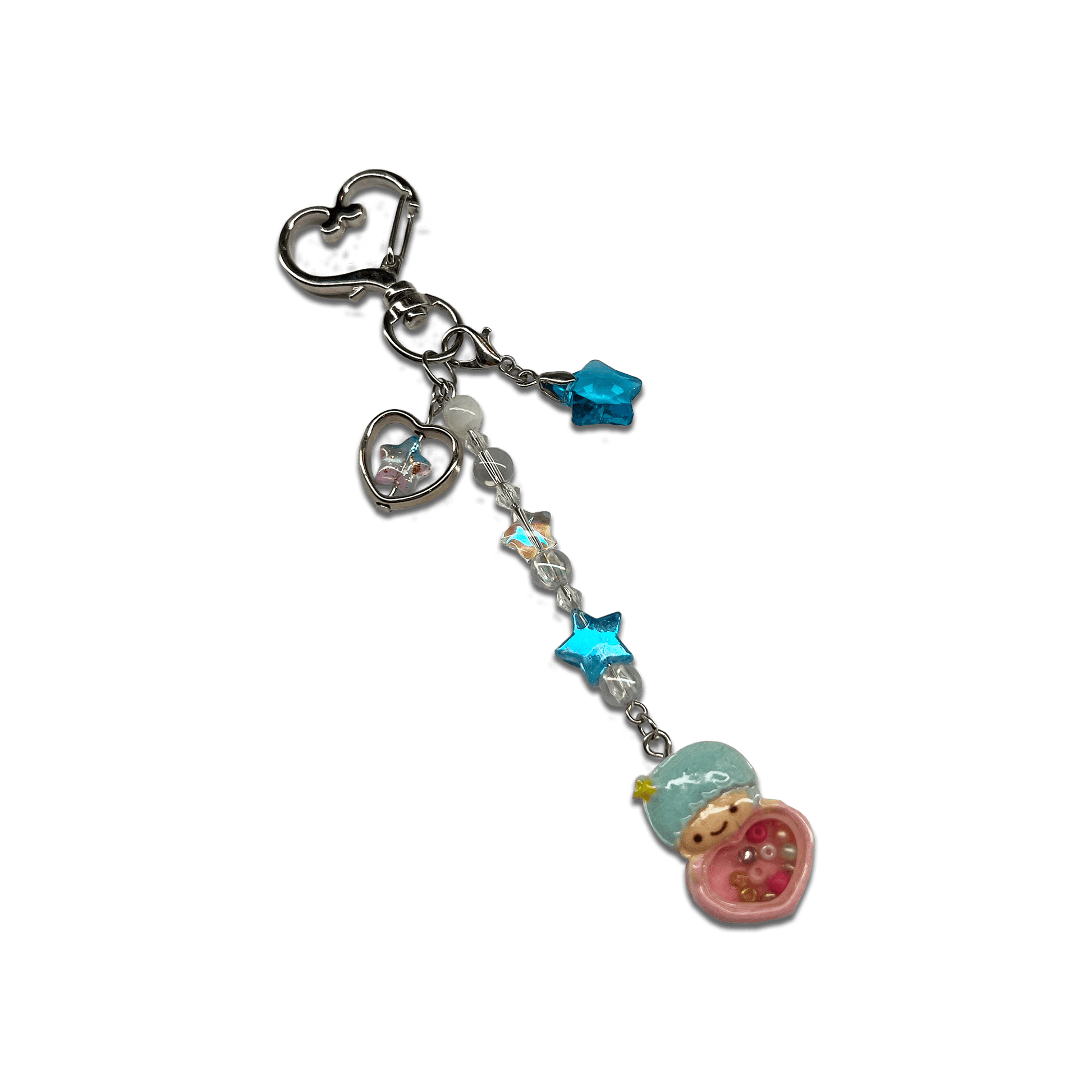 STARRY TWIN { BLUE } SPECIALTY KEYCHAIN - Usagi x Usagi, LLC - Keychains