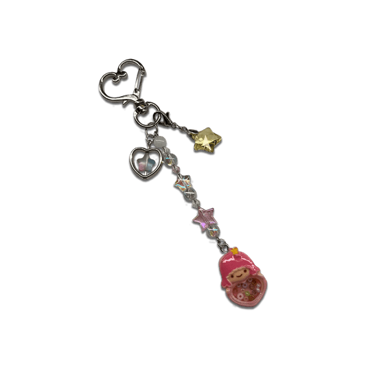 STARRY TWIN { PINK } SPECIALTY KEYCHAIN - Usagi x Usagi, LLC - Keychains