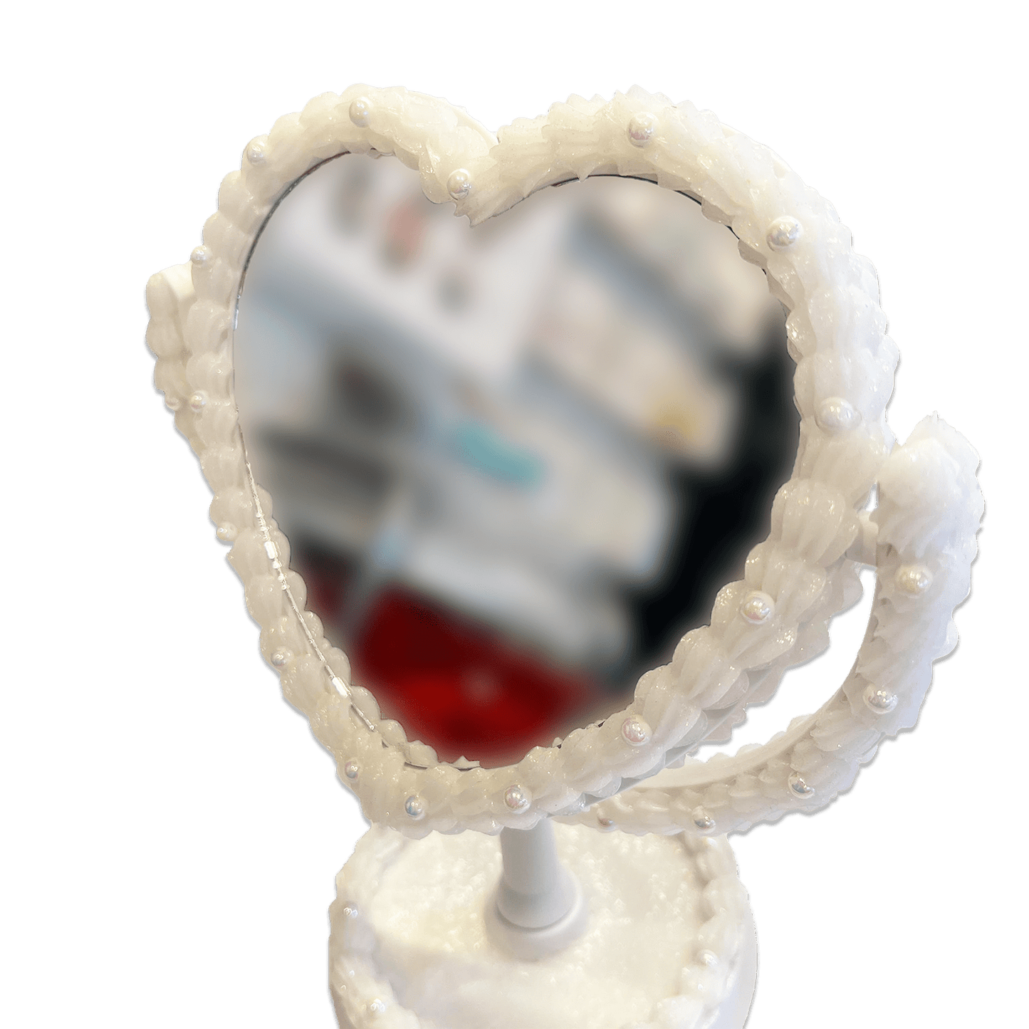 STRAWBERRIES & CREAM HEART WHIPPED DECODEN MIRROR - Usagi x Usagi, LLC - Accessories