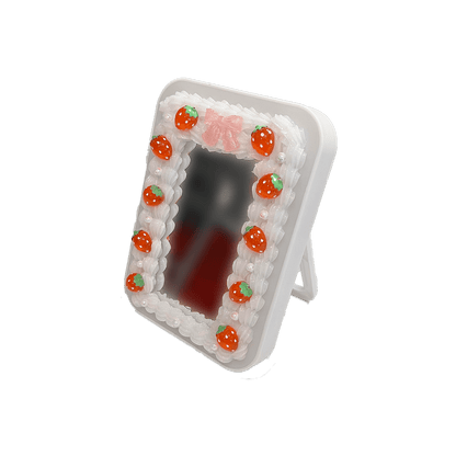 STRAWBERRIES & CREAM WHIPPED DECODEN LED MIRROR - Usagi x Usagi, LLC - Accessories