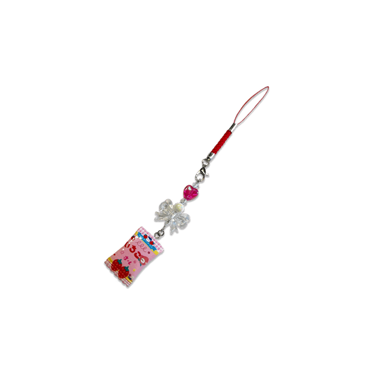 STRAWBERRY SNACK SPECIALTY PHONE CHARM - Usagi x Usagi, LLC - Keychains