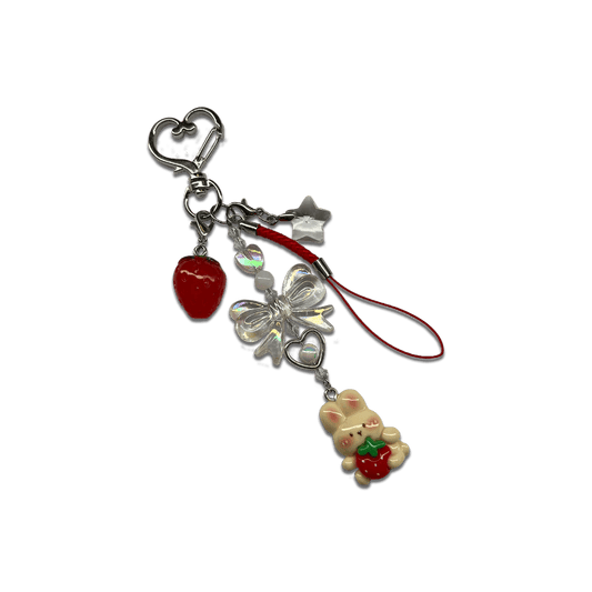 STRAWBUNNY SPECIALTY KEYCHAIN - Usagi x Usagi, LLC - Keychains