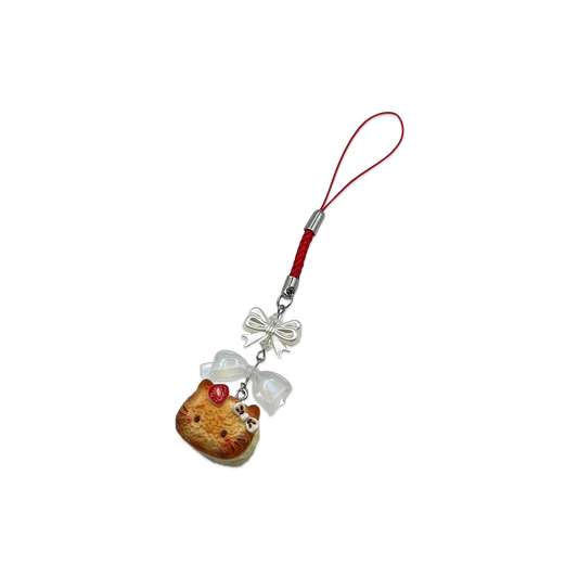 STRAWKITTY CAKE SPECIALTY PHONE CHARM