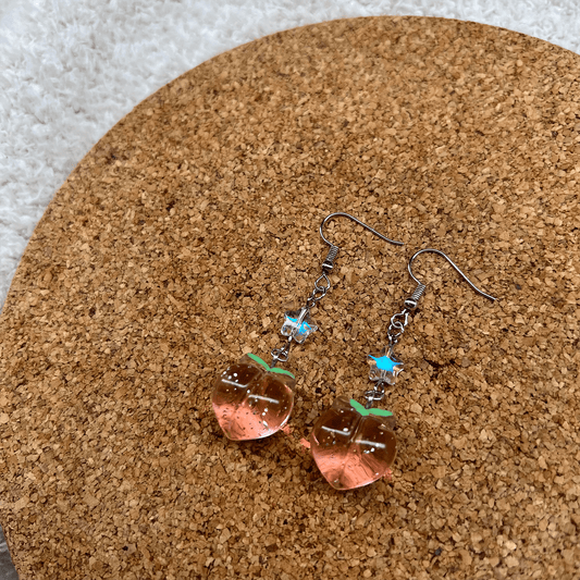 SWEET PEACHY EARRINGS - Usagi x Usagi, LLC - Jewelry