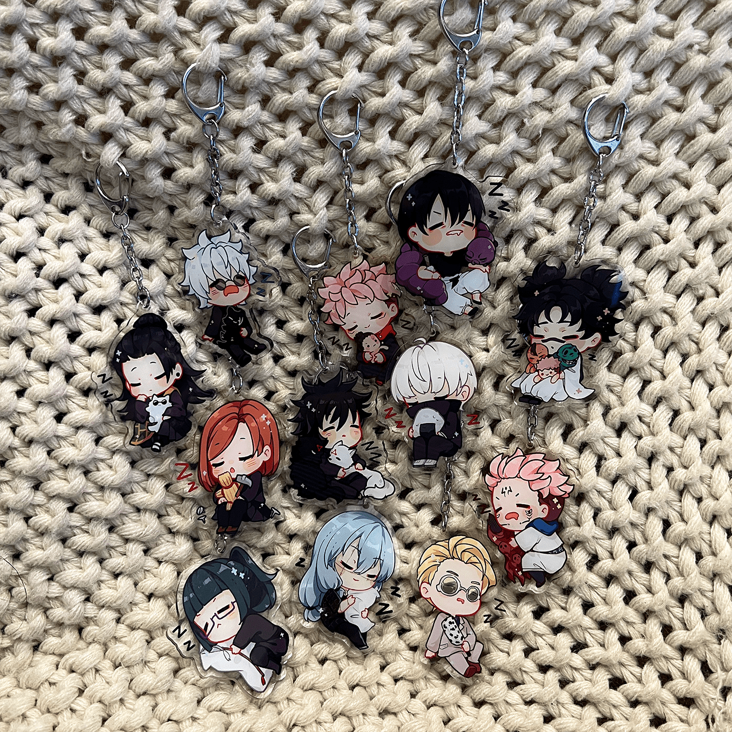 THE COMPLETE CURSED ACRYLIC KEYCHAIN BUNDLE { JUJUTSU KAISEN } - Usagi x Usagi, LLC - Keychains