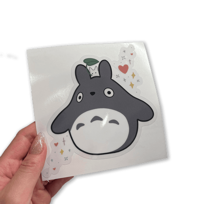 TOTORO CLEAR VINYL STICKER { MY NEIGHBOR TOTORO } - Usagi x Usagi, LLC - Stickers
