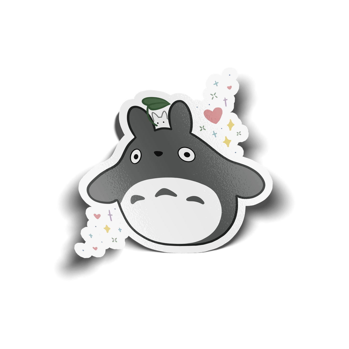 TOTORO CLEAR VINYL STICKER { MY NEIGHBOR TOTORO } - Usagi x Usagi, LLC - Stickers
