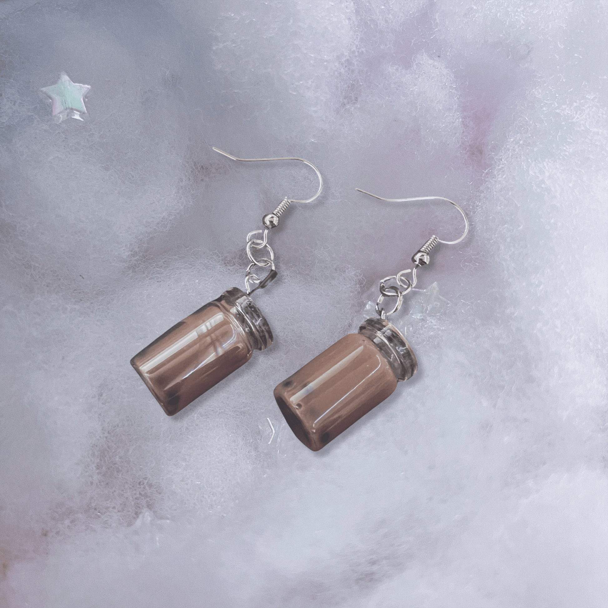 Usagi x Usagi Jewelry BROWN SUGAR MILK TEA BOBA EARRINGS BROWN SUGAR MILK TEA BOBA EARRINGS