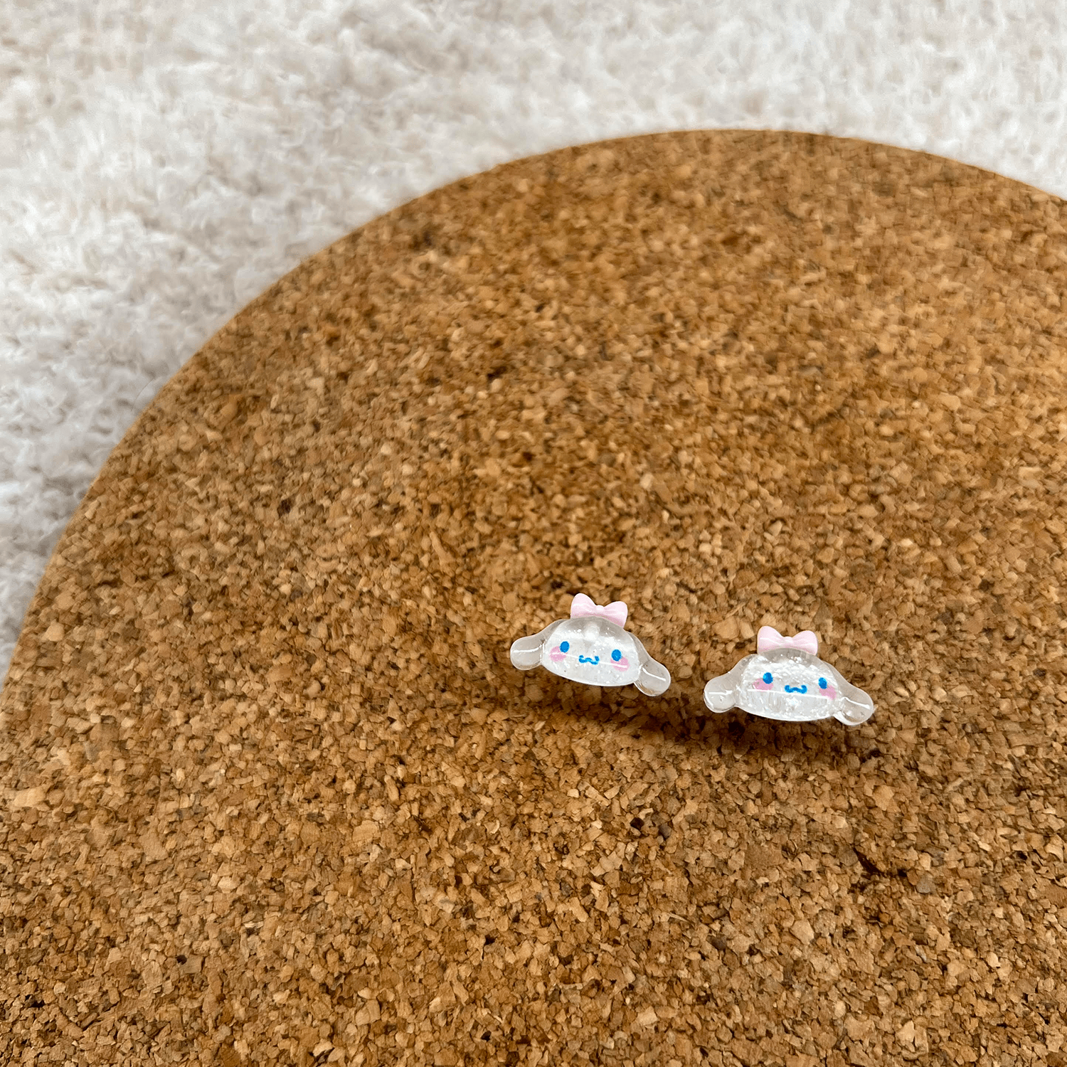 Usagi x Usagi Jewelry CINNAMOROLL { SANRIO } STUDS - EARRINGS CINNAMOROLL { SANRIO } STUDS - EARRINGS