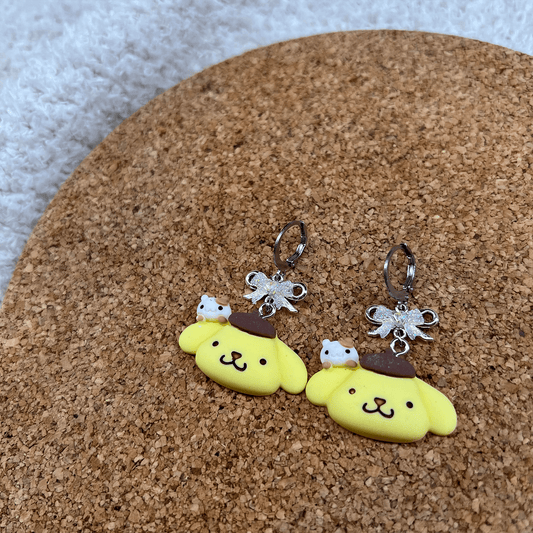 Usagi x Usagi Jewelry (( CLOSED )) HOOPS POMPOMPURIN PUPPY EARRINGS POMPOMPURIN PUPPY EARRINGS