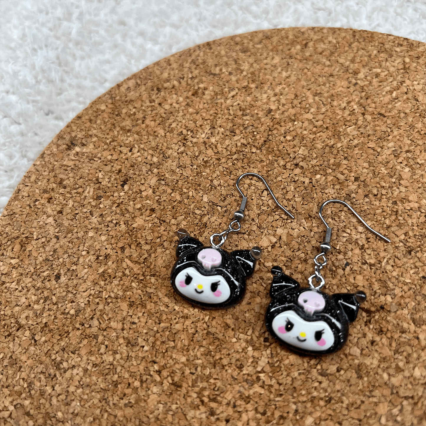 Usagi x Usagi Jewelry KUROMI { GLITTER } EARRINGS KUROMI { GLITTER } EARRINGS