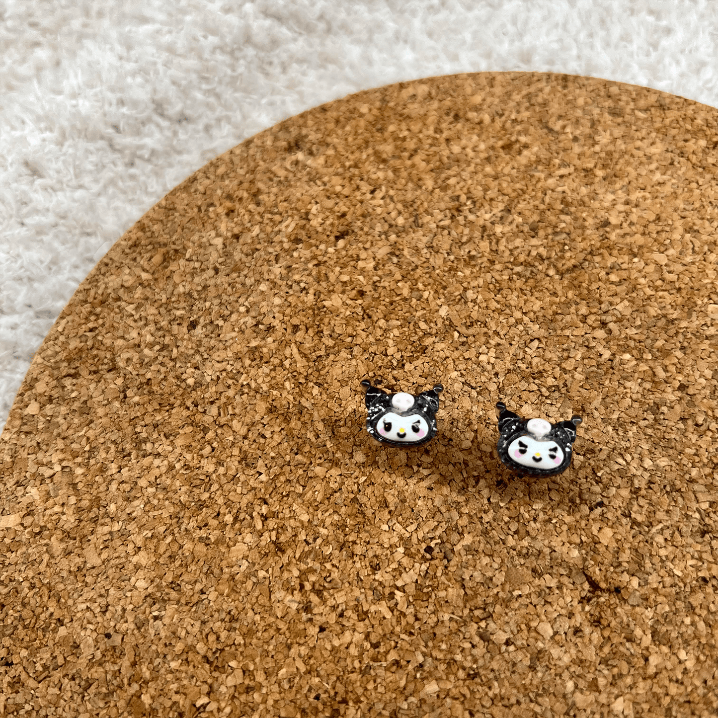 Usagi x Usagi Jewelry KUROMI { SANRIO } STUDS - EARRINGS KUROMI { SANRIO } STUDS - EARRINGS