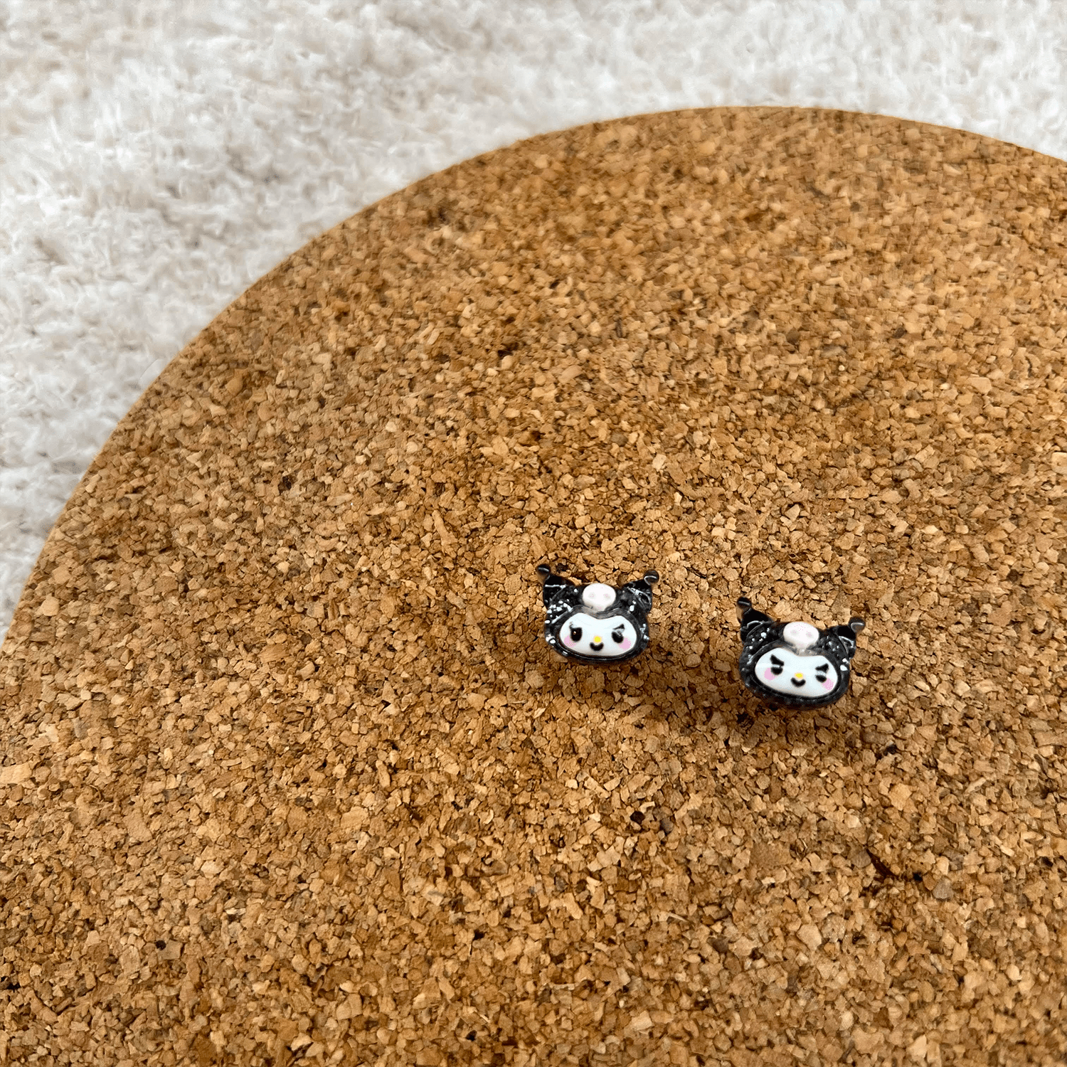 Usagi x Usagi Jewelry KUROMI { SANRIO } STUDS - EARRINGS KUROMI { SANRIO } STUDS - EARRINGS