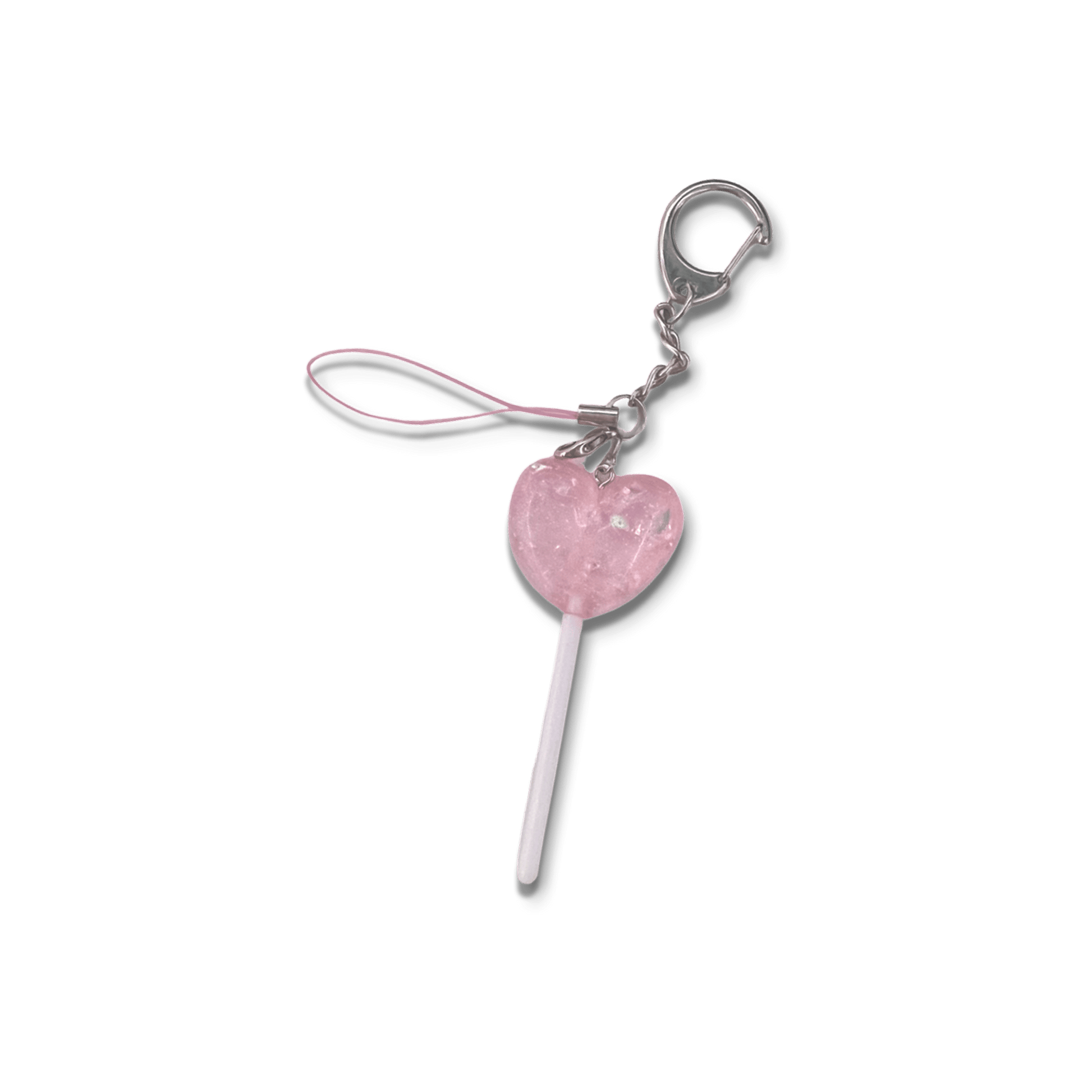 Usagi x Usagi Keychains BIG Pink Glitter Lollipop Regular Charm with Chain SWEET TREATS COLLECTION ♡ PINK SWEET TREATS COLLECTION ♡ PINK