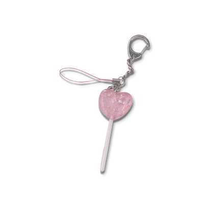 Usagi x Usagi Keychains BIG Pink Glitter Lollipop Regular Charm with Chain SWEET TREATS COLLECTION ♡ PINK SWEET TREATS COLLECTION ♡ PINK