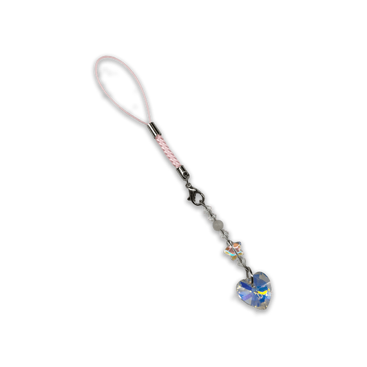 Usagi x Usagi Keychains CRYSTAL HEART SPECIALTY PHONE CHARM CRYSTAL HEART SPECIALTY PHONE CHARM